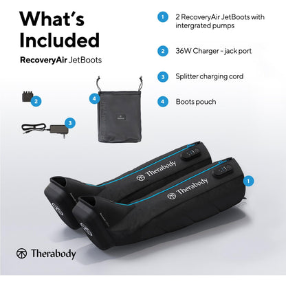 Therabody RecoveryAir JetBoots Compression Leg Massager[Small]