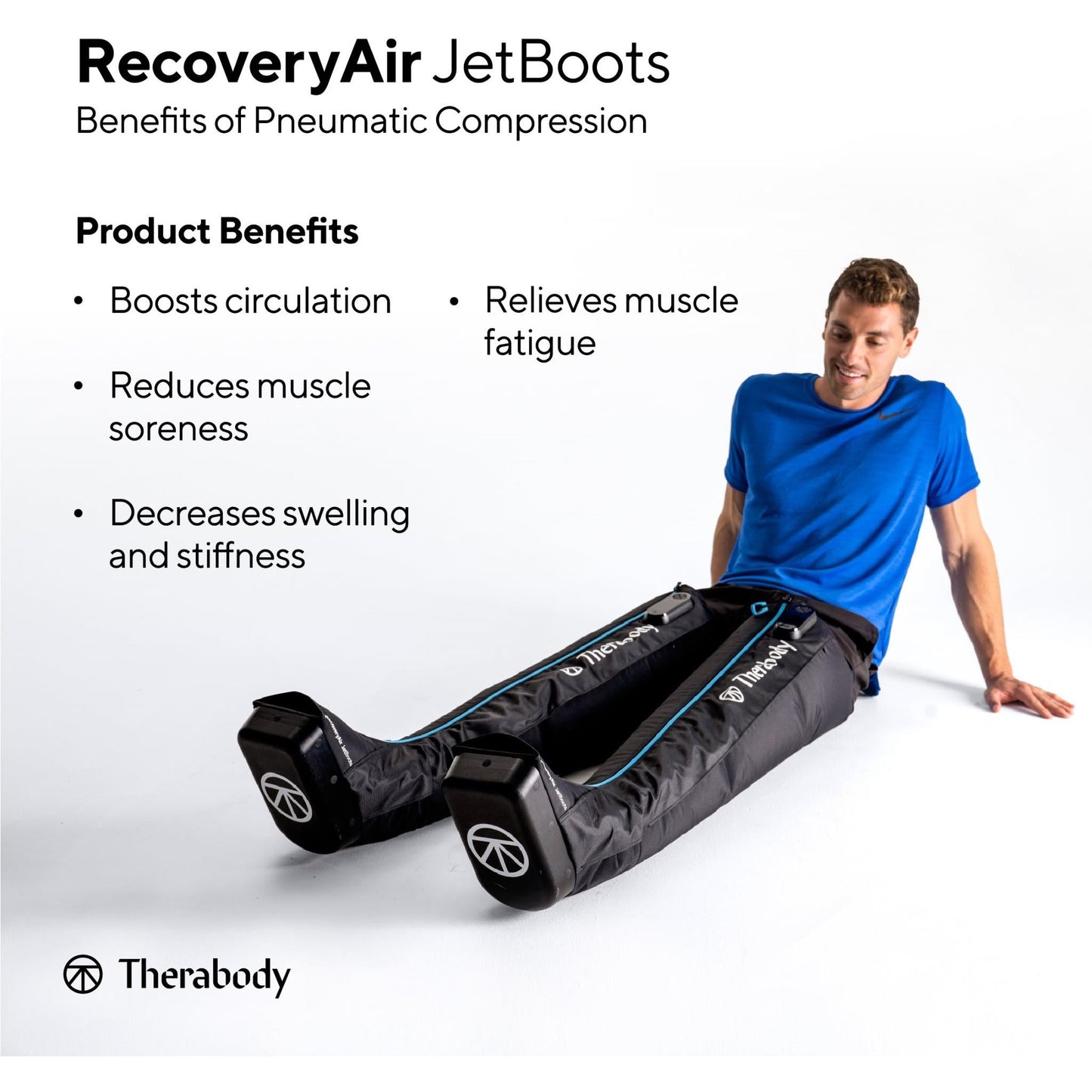 Therabody RecoveryAir JetBoots Compression Leg Massager[Small]