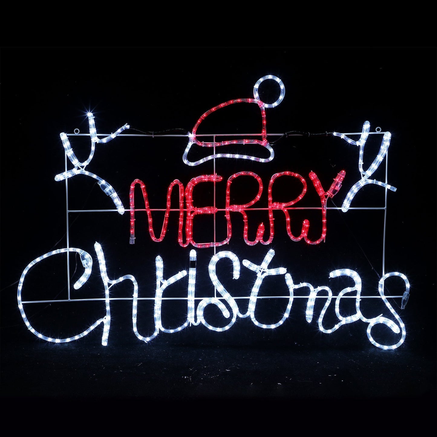 Lexi Lighting 1.2m Merry Christmas Rope Light Silhouette