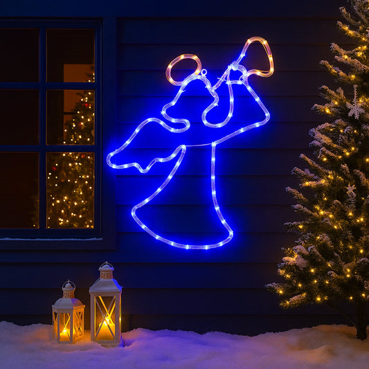 Lexi Lighting LED Angel Rope Light Silhouette