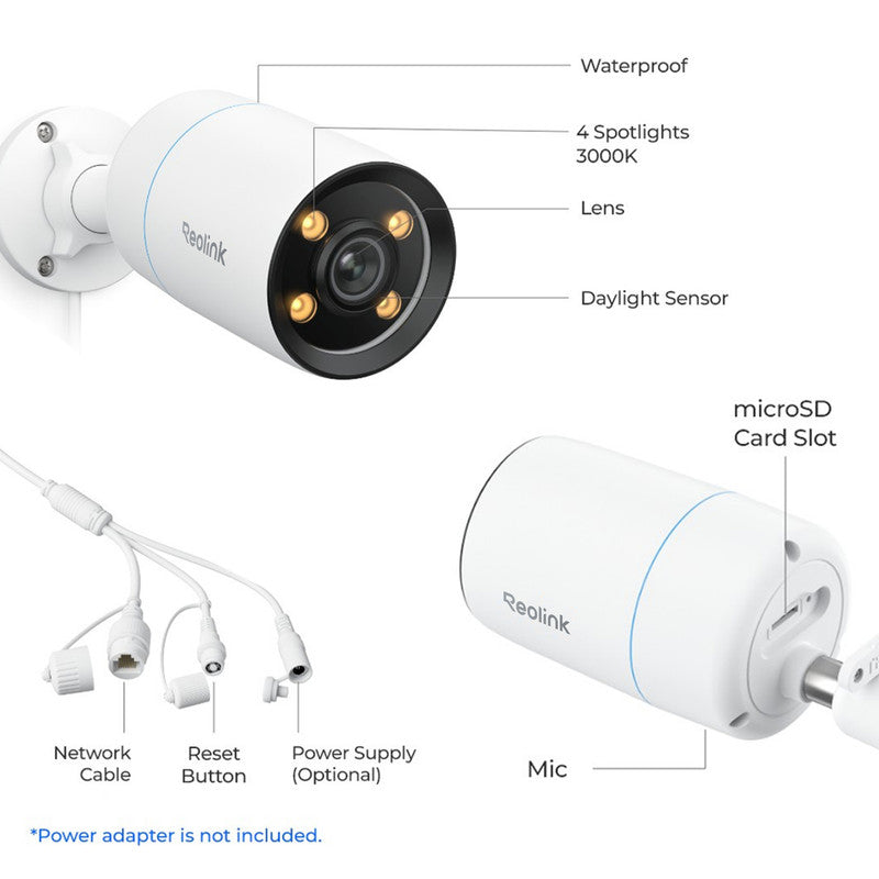 Reolink 4K  Outdoor PoE ColorX Night Vision&HDR Tech Security Camera