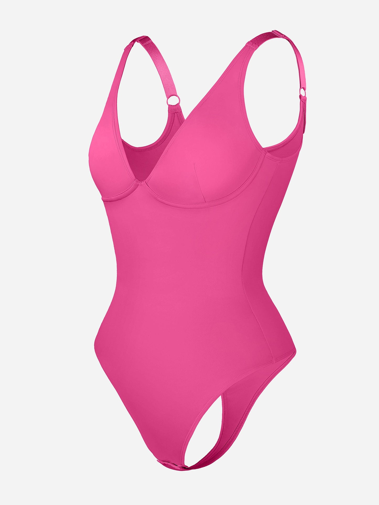 Willluxe Deep V Neck Tummy Control Shapewear Bodysuit