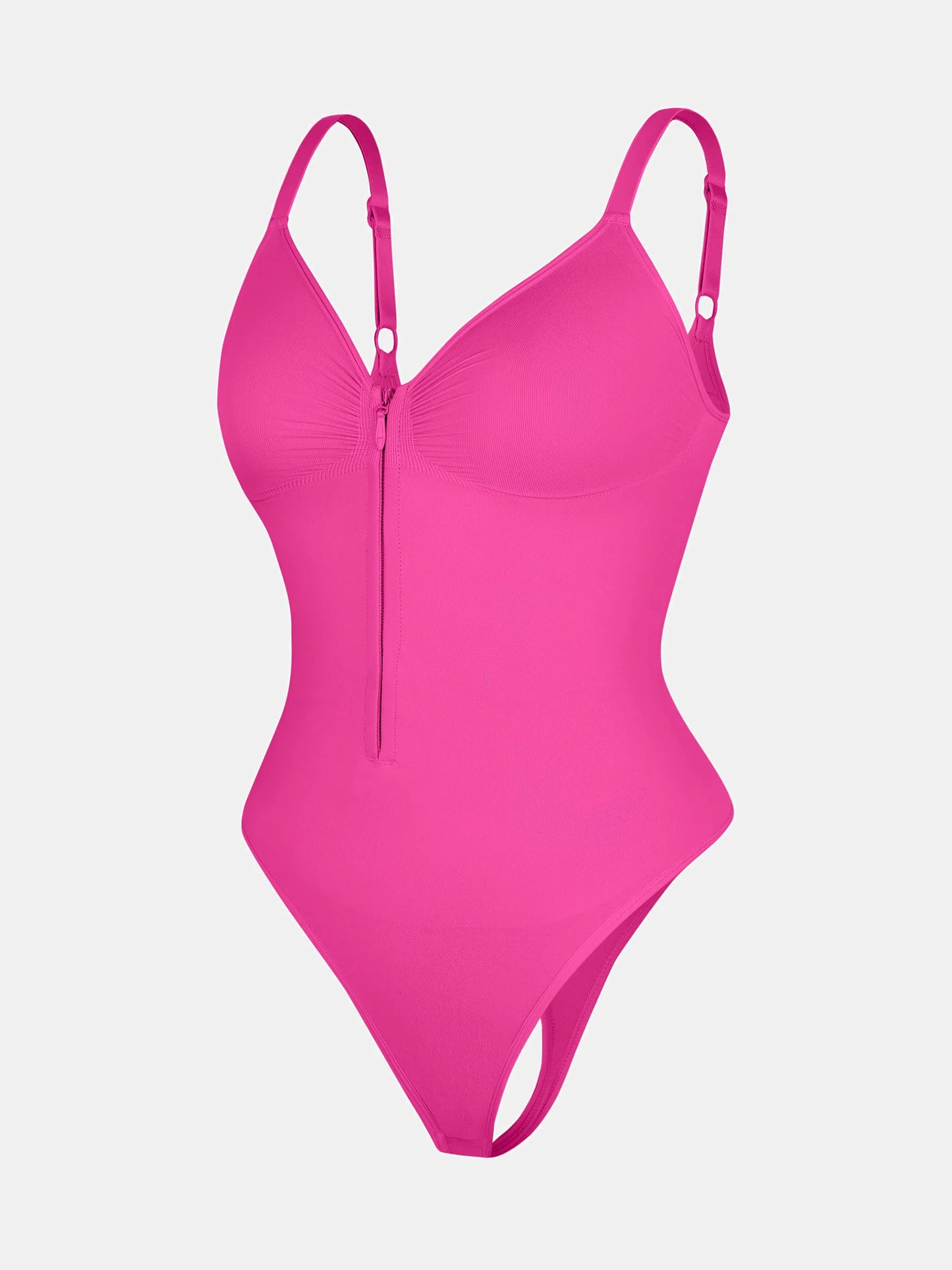 Willluxe  Seamless Shaping Tummy Control Zipper Bodysuit