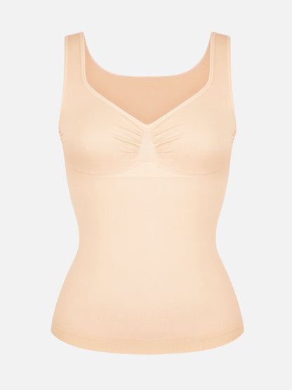 Willluxe Bust Support Waist and Abdomen Control Shape  Wide Straps Tank Top