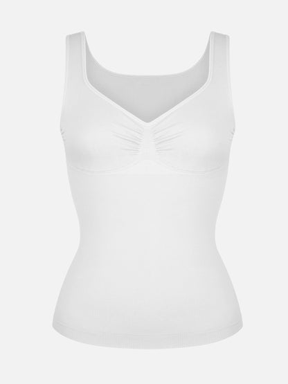 Willluxe Bust Support Waist and Abdomen Control Shape  Wide Straps Tank Top