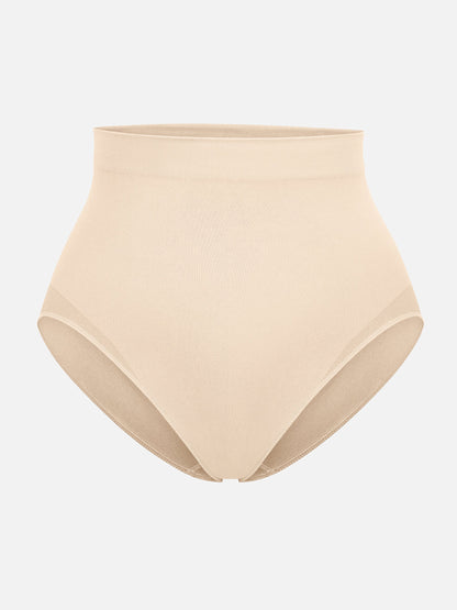 Willluxe Seamless High-Waist Tummy Control Antibacterial Peach Hip Brief