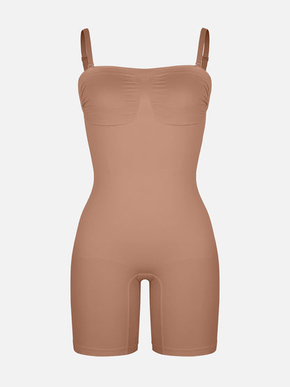 Willluxe Strapless Seamless Bodysuit with Removable Straps