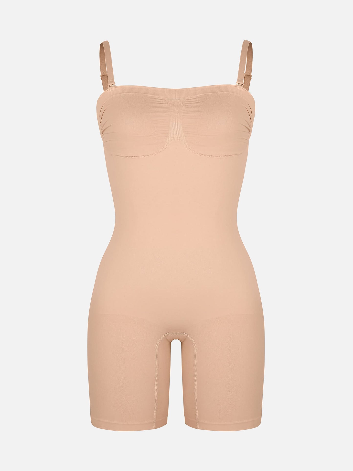 Willluxe Seamless Strapless Bodysuit with Removable Straps