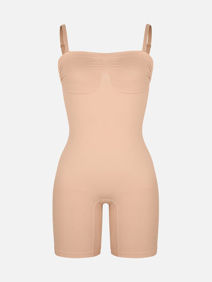 Willluxe Seamless Strapless Bodysuit with Removable Straps