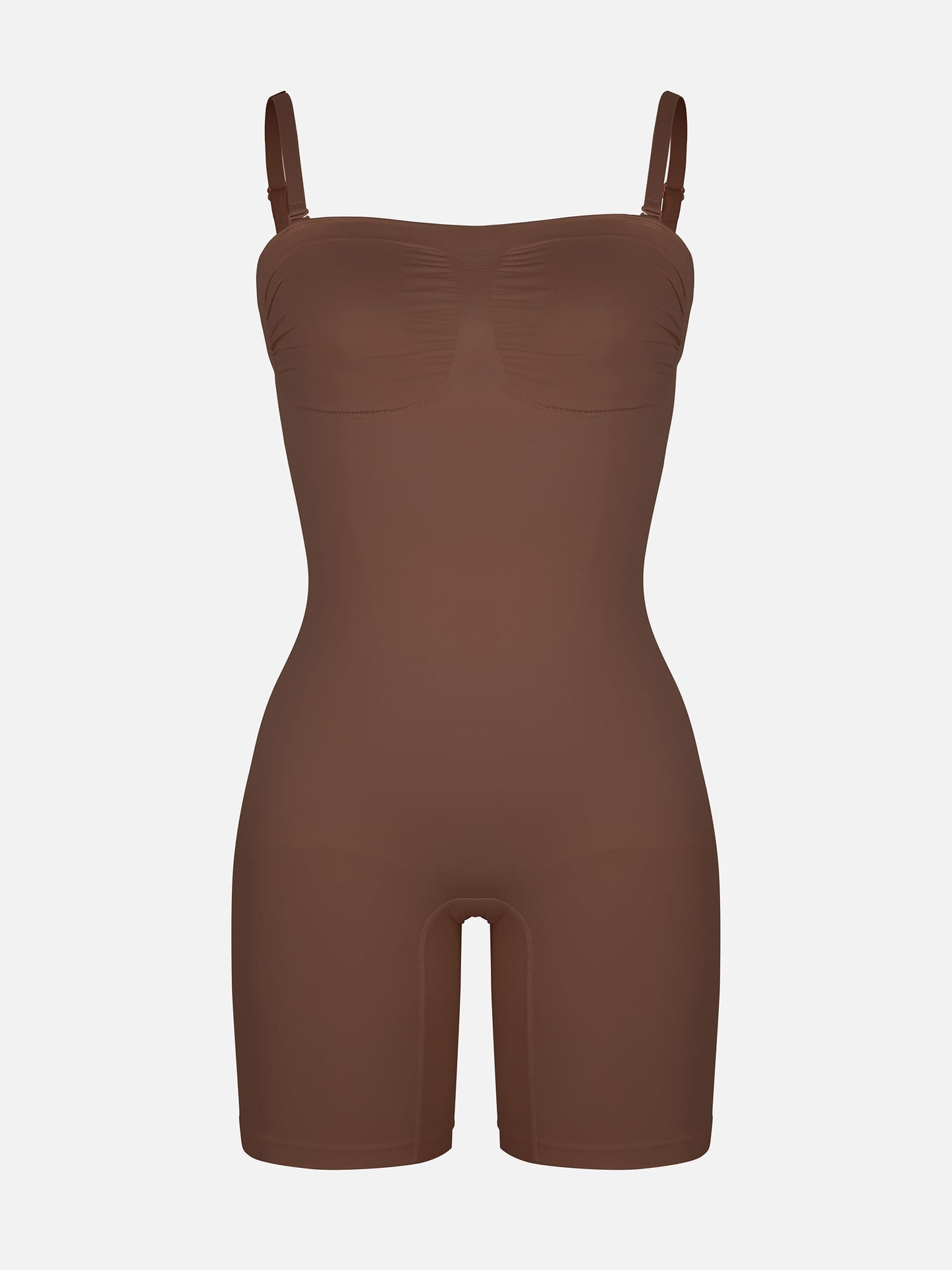 Willluxe Seamless Strapless Bodysuit with Removable Straps