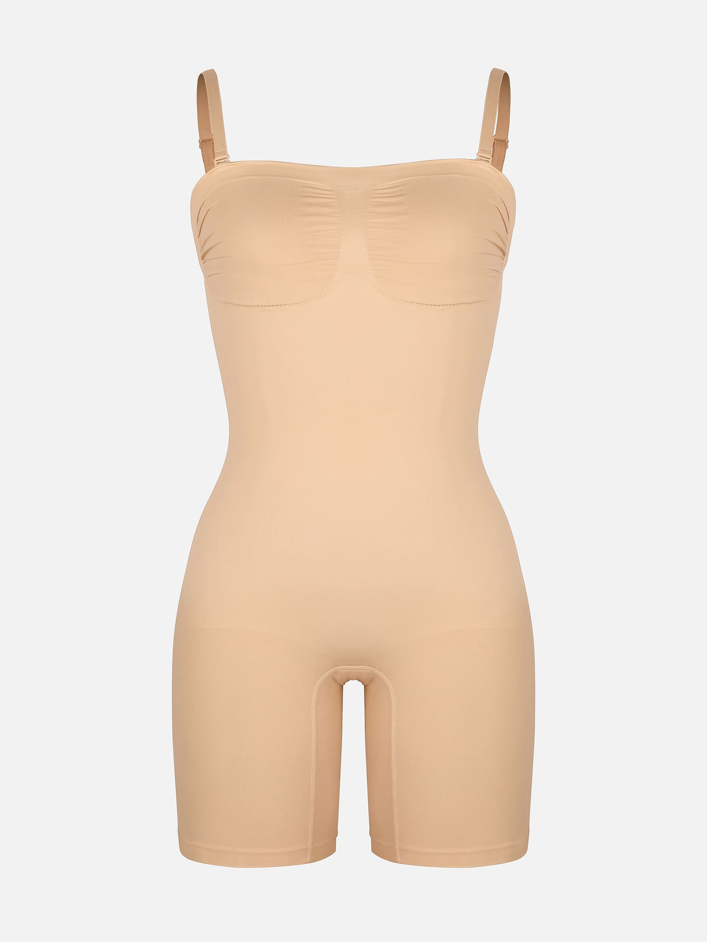 Willluxe Strapless Seamless Bodysuit with Removable Straps