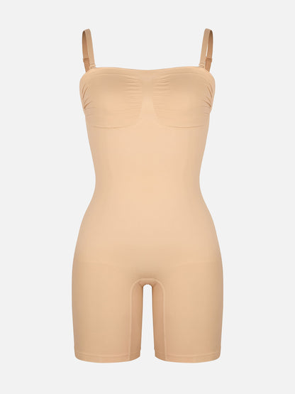 Willluxe Strapless Seamless Bodysuit with Removable Straps
