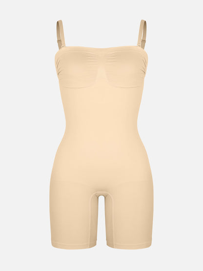 Willluxe Seamless Strapless Bodysuit with Removable Straps