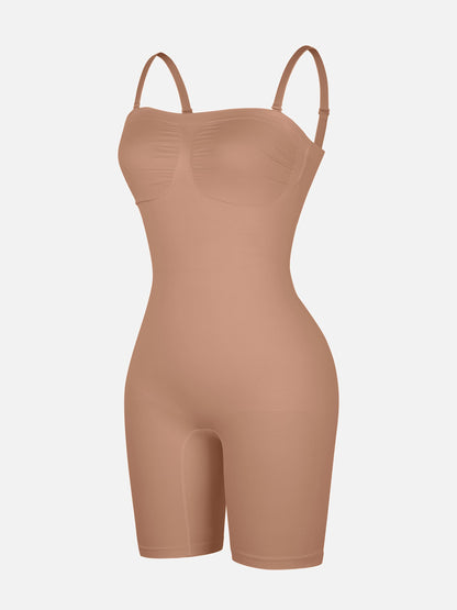 Willluxe Strapless Seamless Bodysuit with Removable Straps