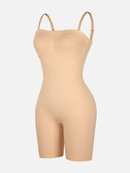 Willluxe Strapless Seamless Bodysuit with Removable Straps