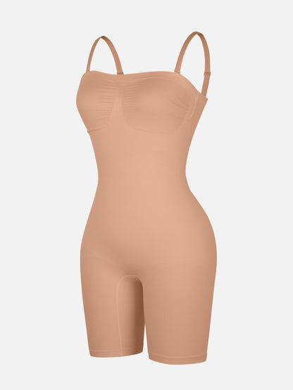 Willluxe Seamless Strapless Bodysuit with Removable Straps