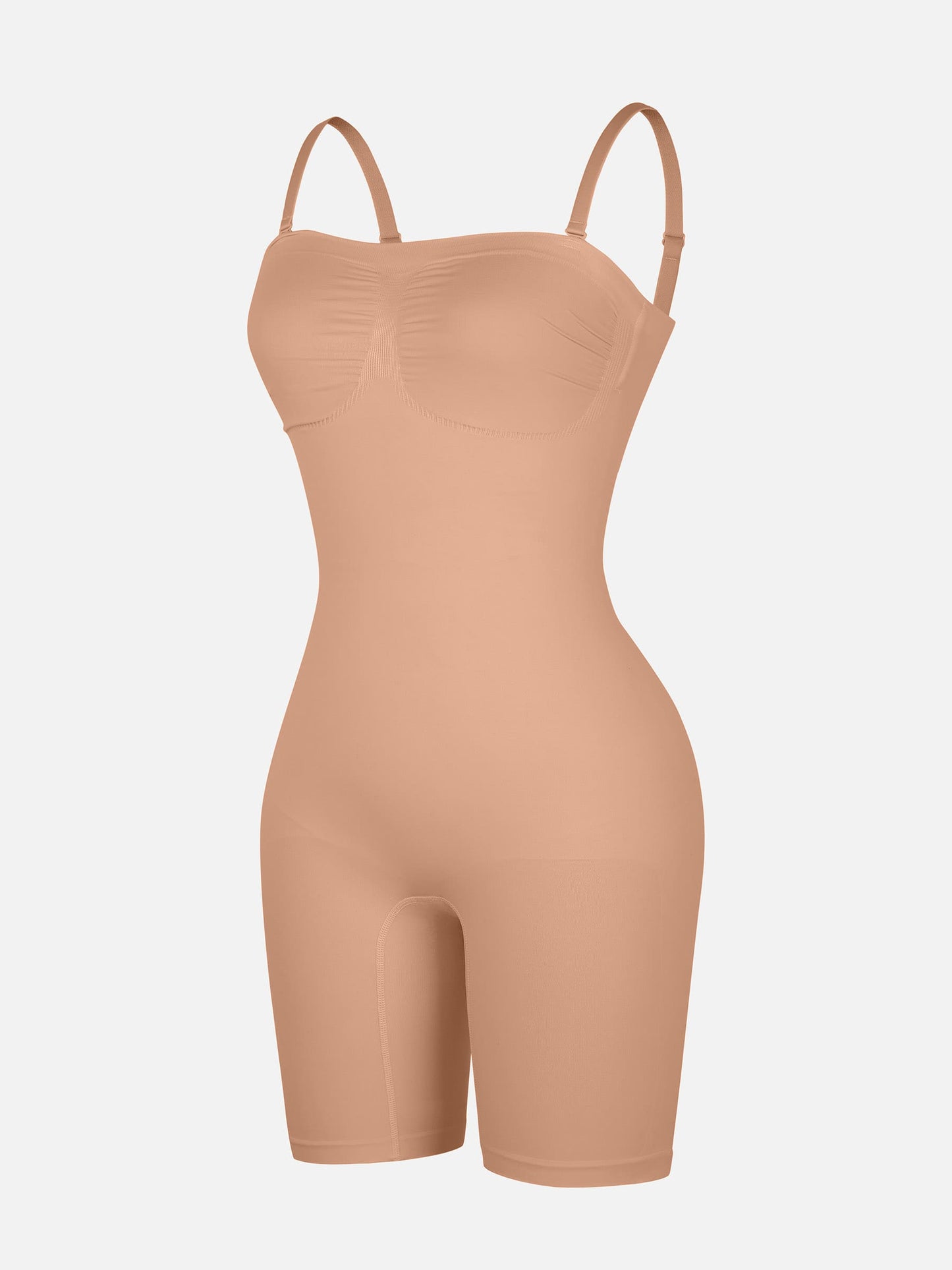 Willluxe Strapless Seamless Bodysuit with Removable Straps