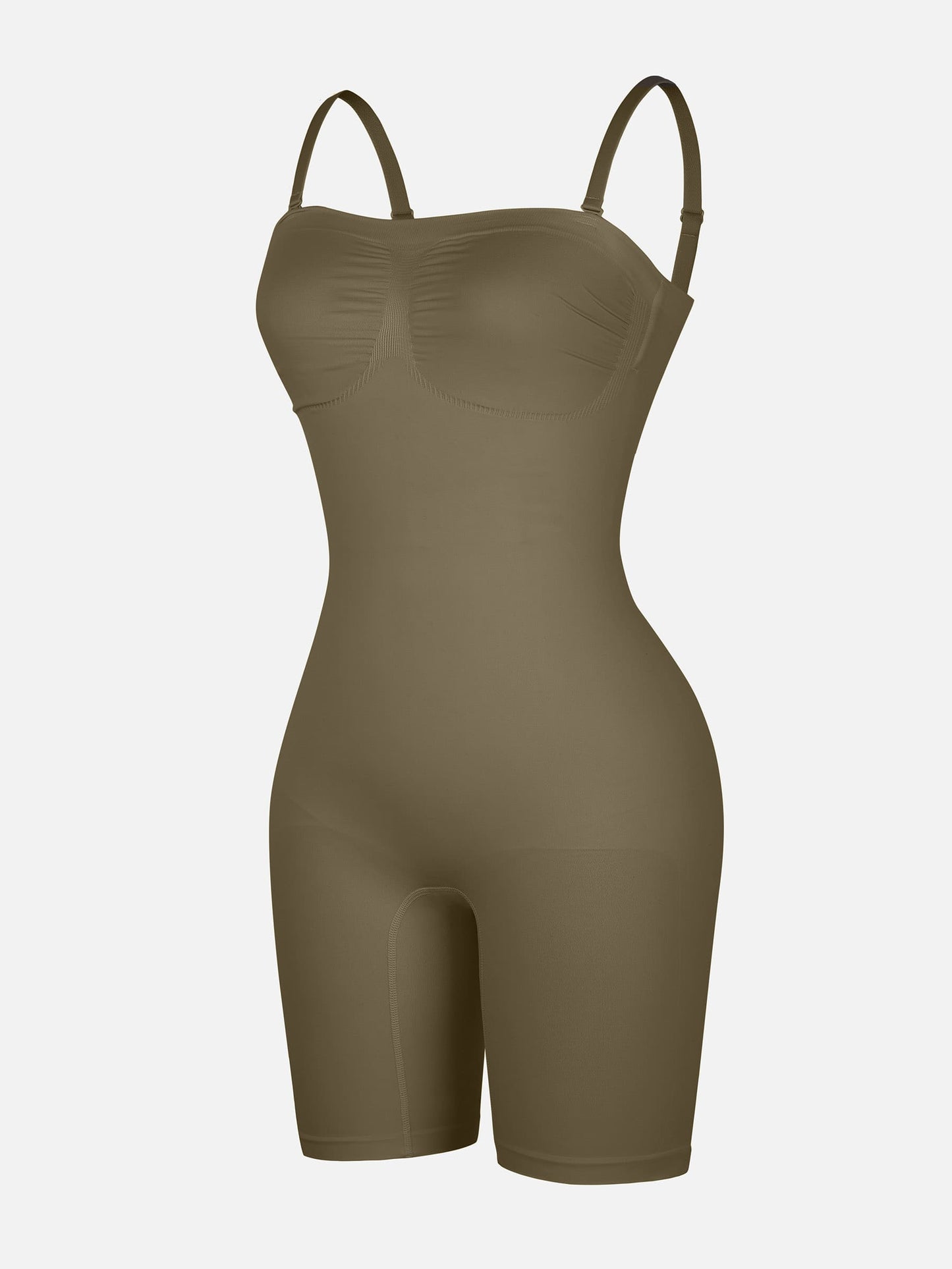Willluxe Seamless Strapless Bodysuit with Removable Straps