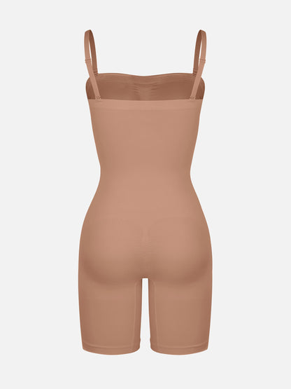 Willluxe Strapless Seamless Bodysuit with Removable Straps