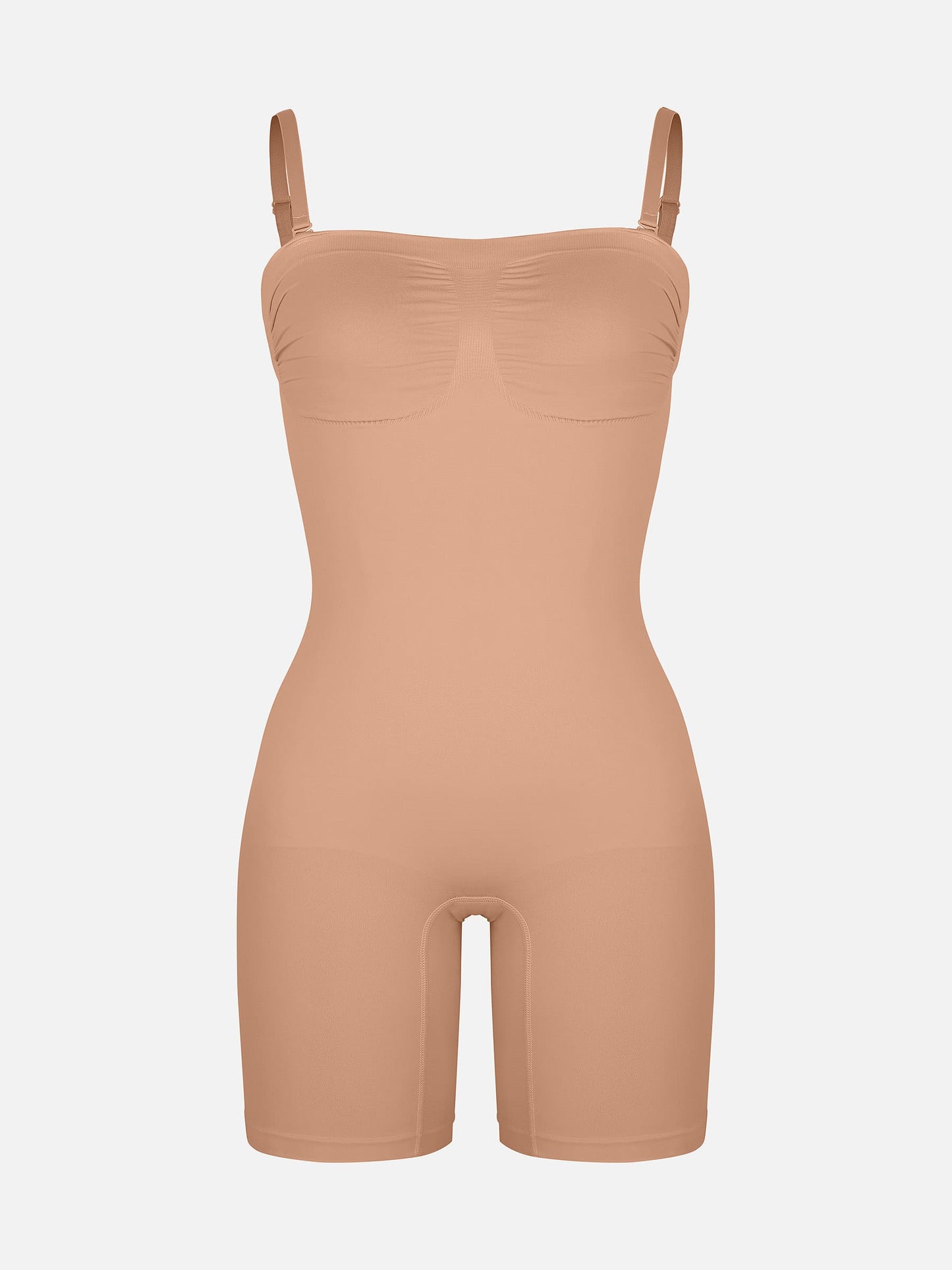 Willluxe Seamless Strapless Bodysuit with Removable Straps
