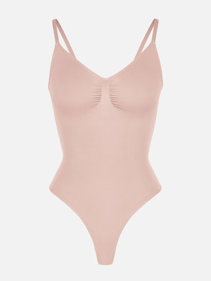 Willluxe Tummy Control Seamless Thong Bodysuit