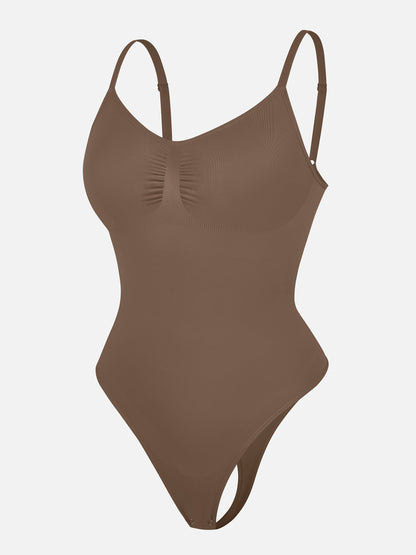 Willluxe Tummy Control Seamless Thong Bodysuit