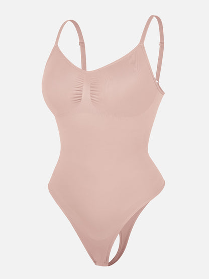 Willluxe Tummy Control Seamless Thong Bodysuit