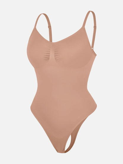 Willluxe Tummy Control Seamless Thong Bodysuit