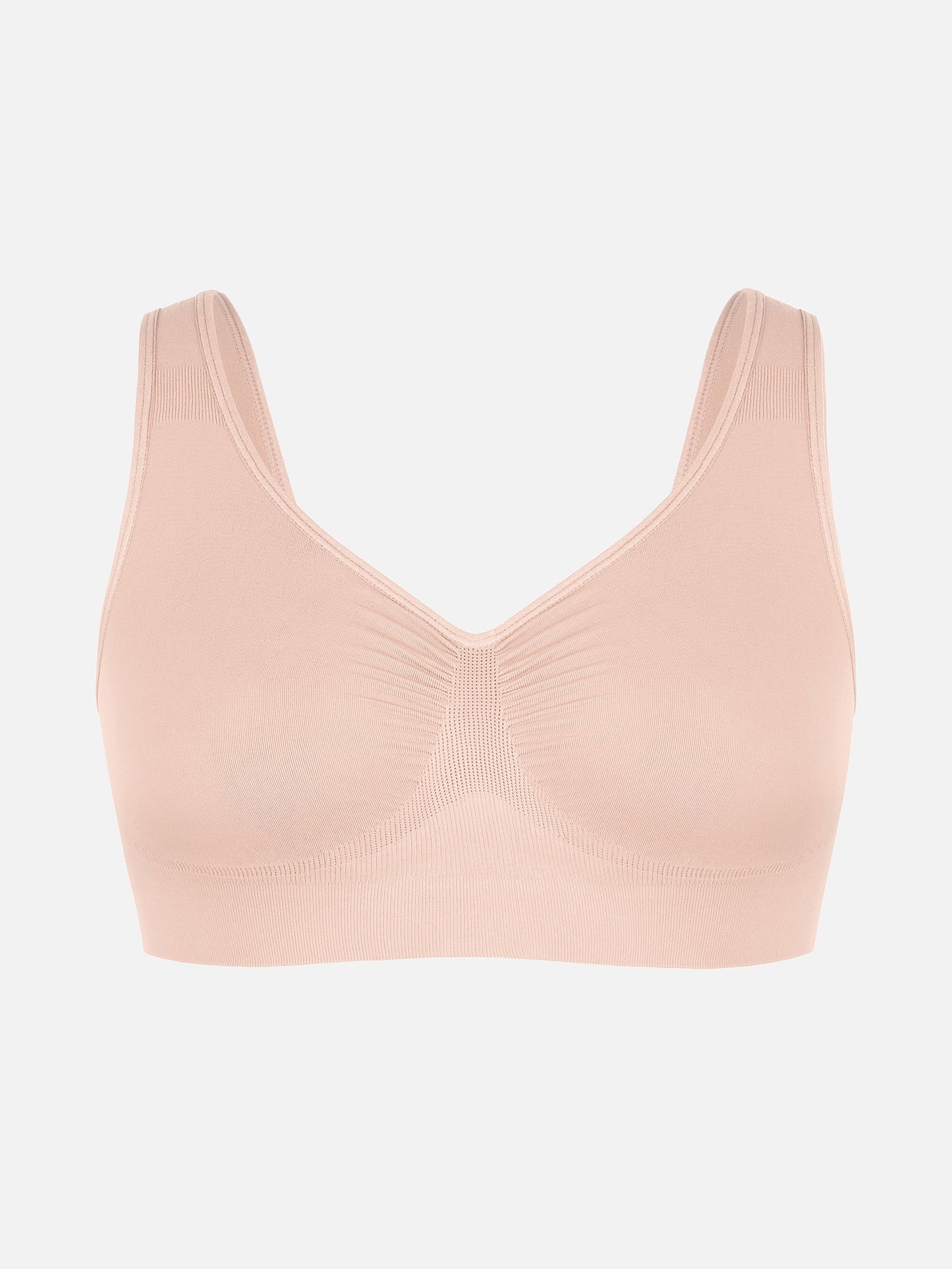 Willluxe Seamless Wide Straps Bra  & Seamless Tummy Control Brief Set