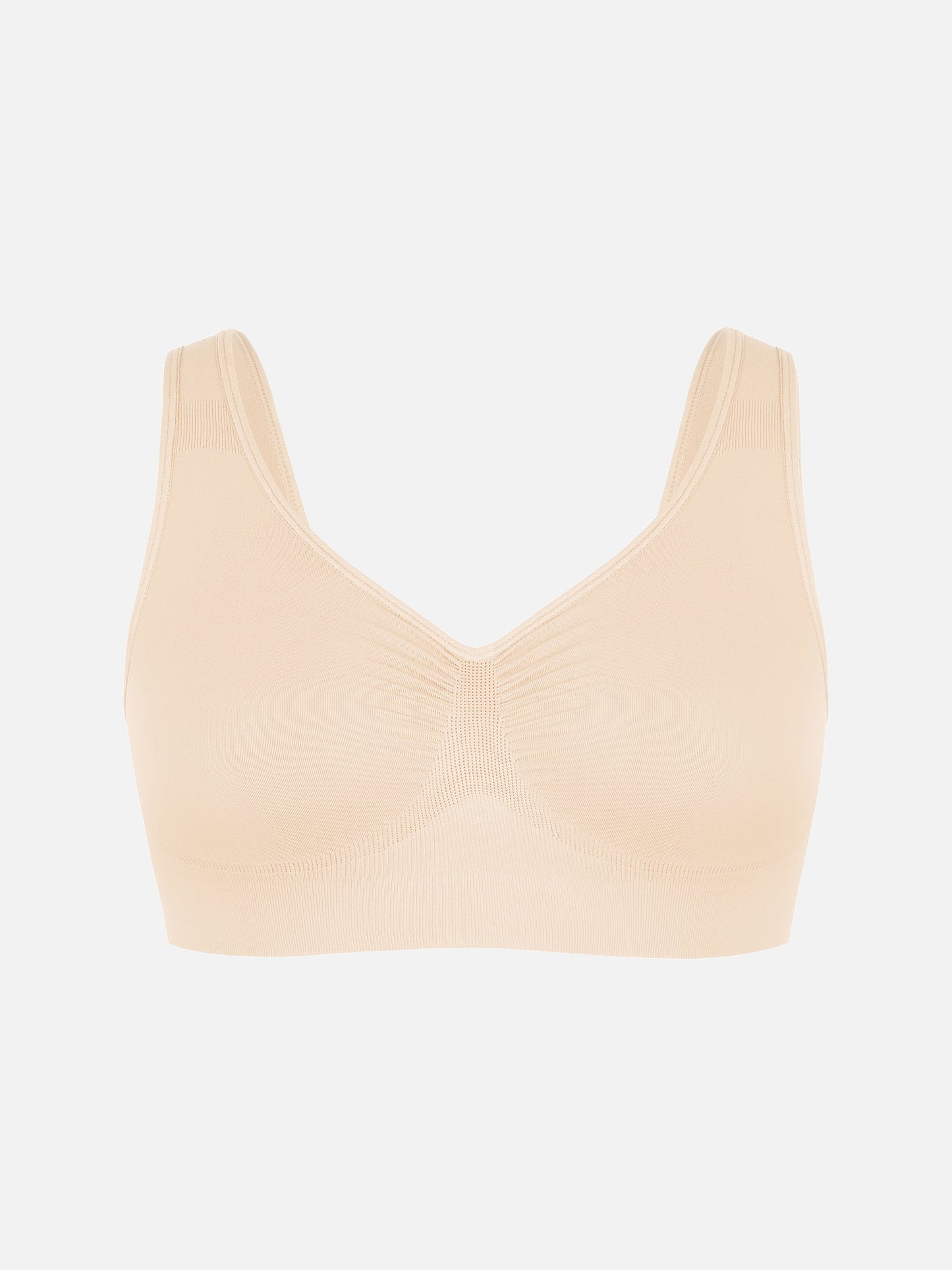 Willluxe Seamless Wide Straps Bra  & Seamless Tummy Control Brief Set