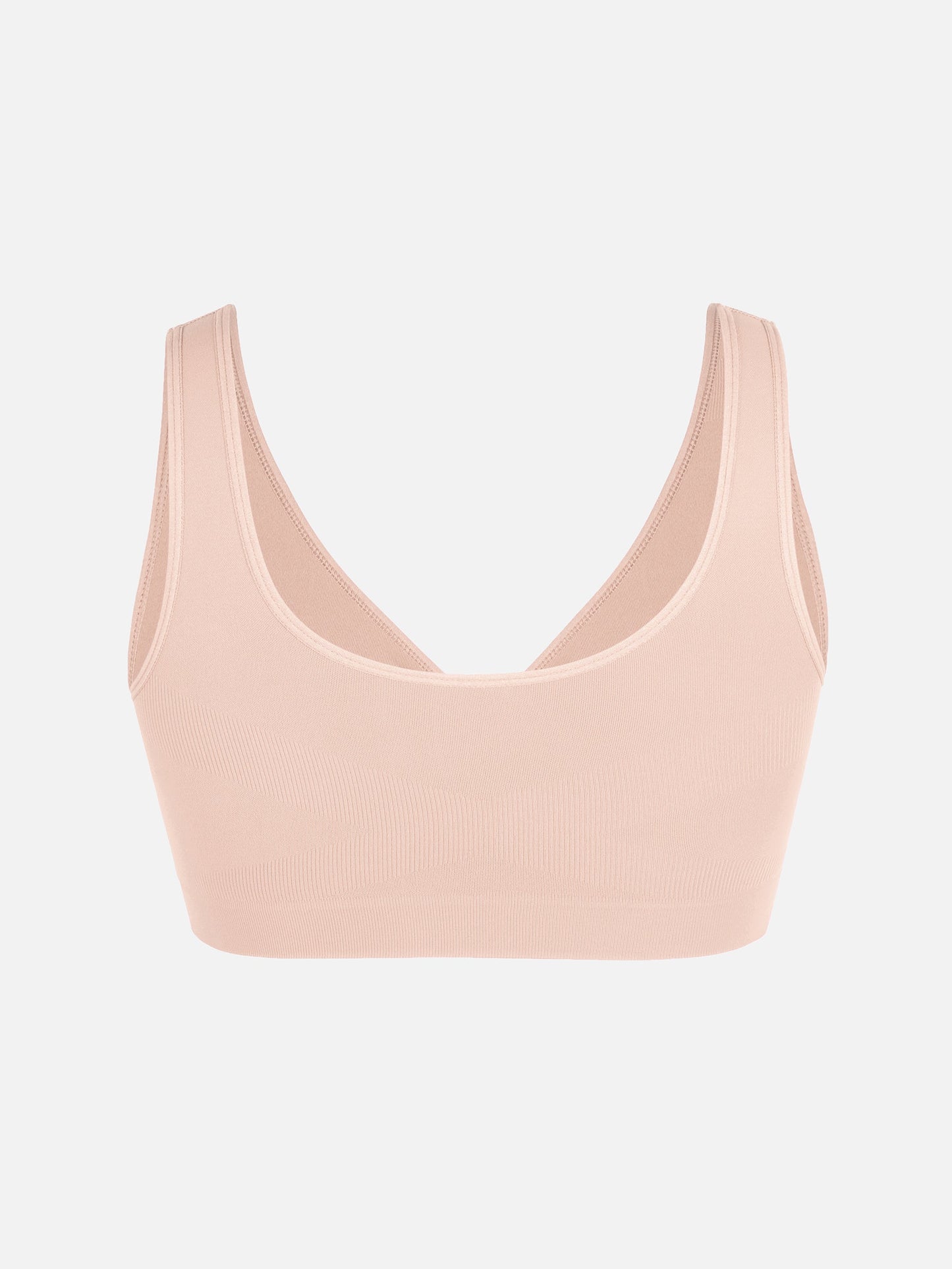 Willluxe Seamless Wide Straps Bra  & Seamless Tummy Control Brief Set