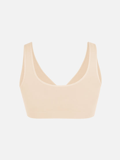 Willluxe Seamless Wide Straps Bra  & Seamless Tummy Control Brief Set