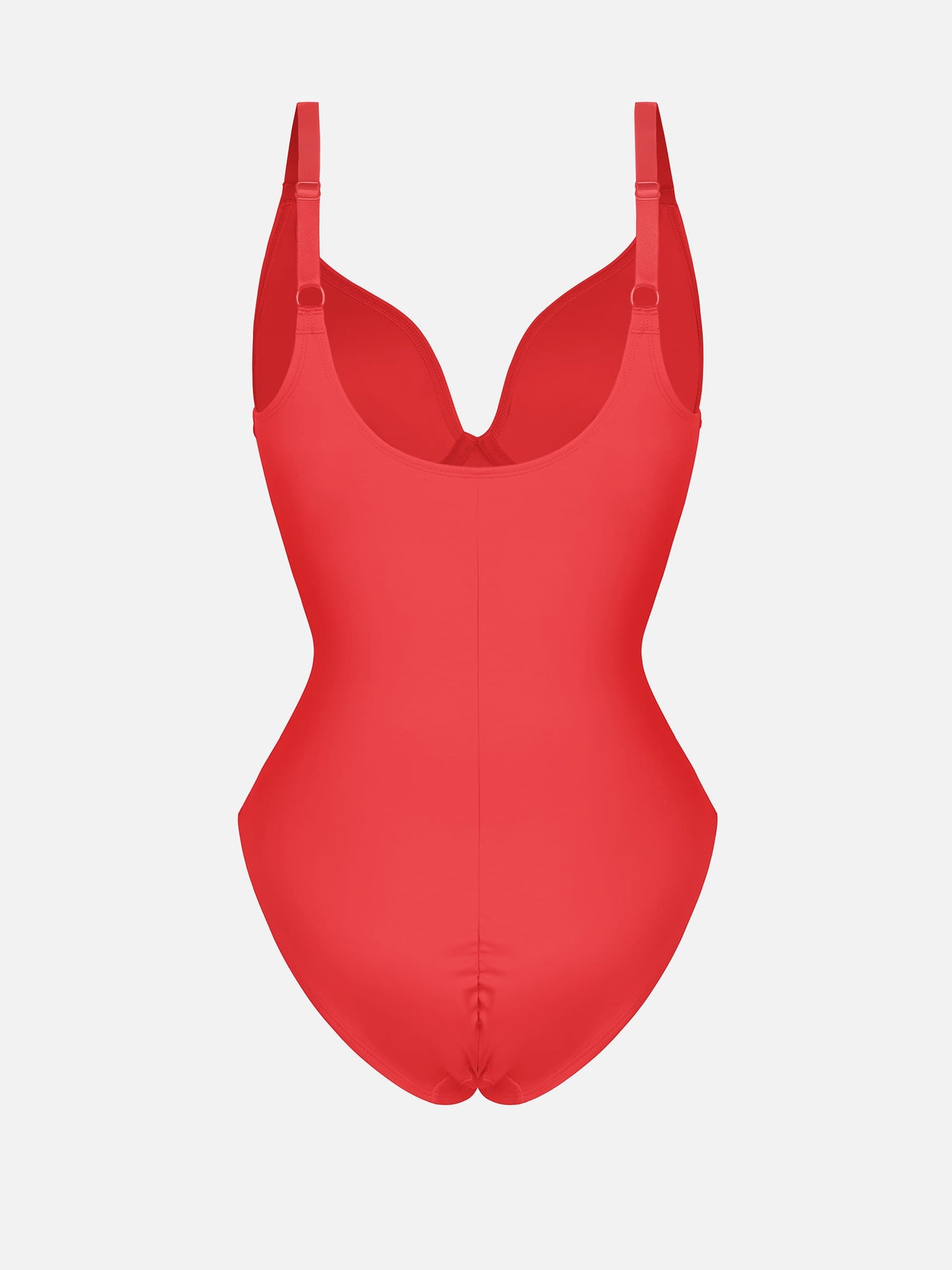 Willluxe V Neck Adjustable Straps Tummy Control  Bodysuit