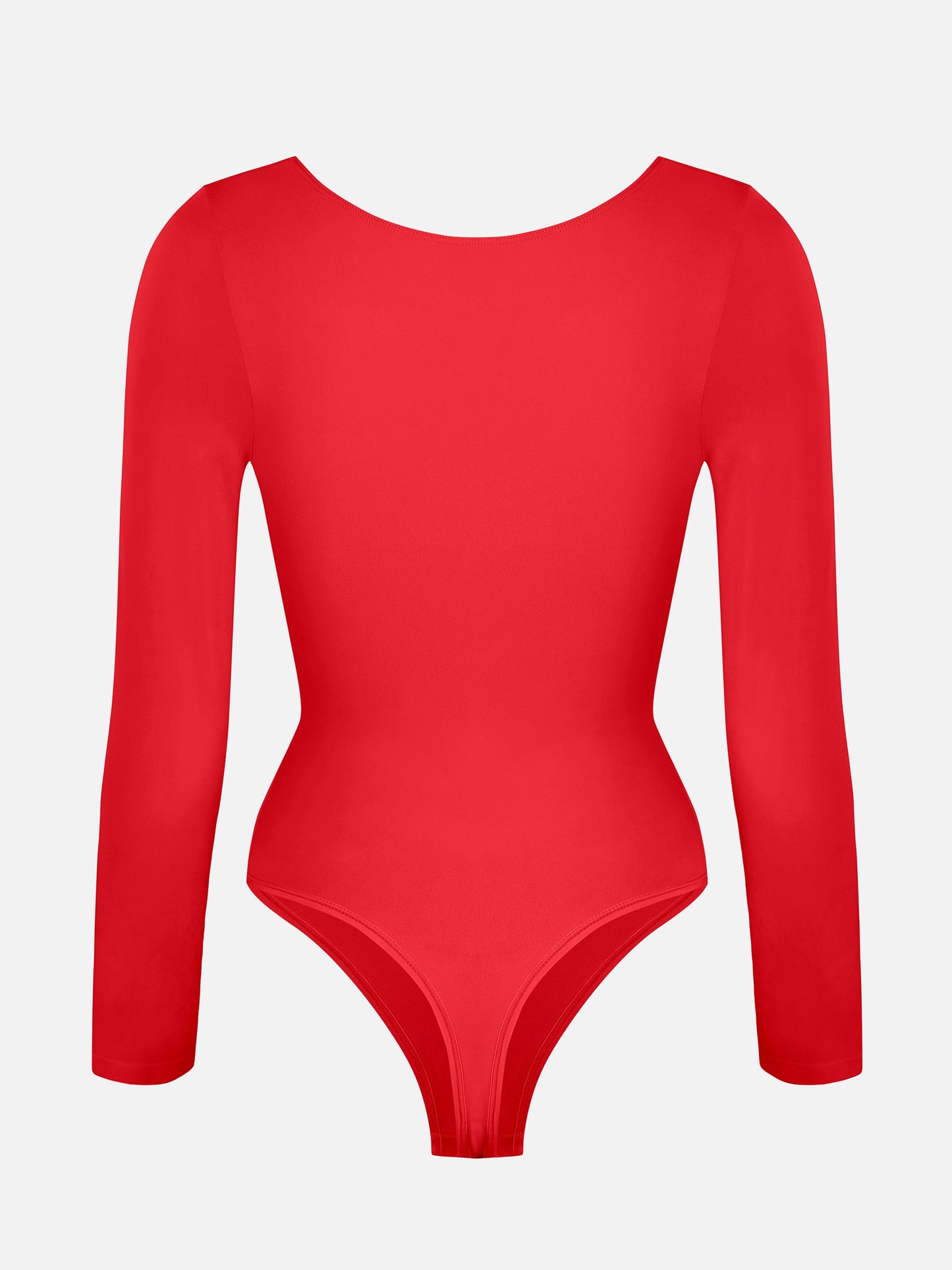 Willluxe Seamless Long Sleeve Tummy Control Thong Bodysuit