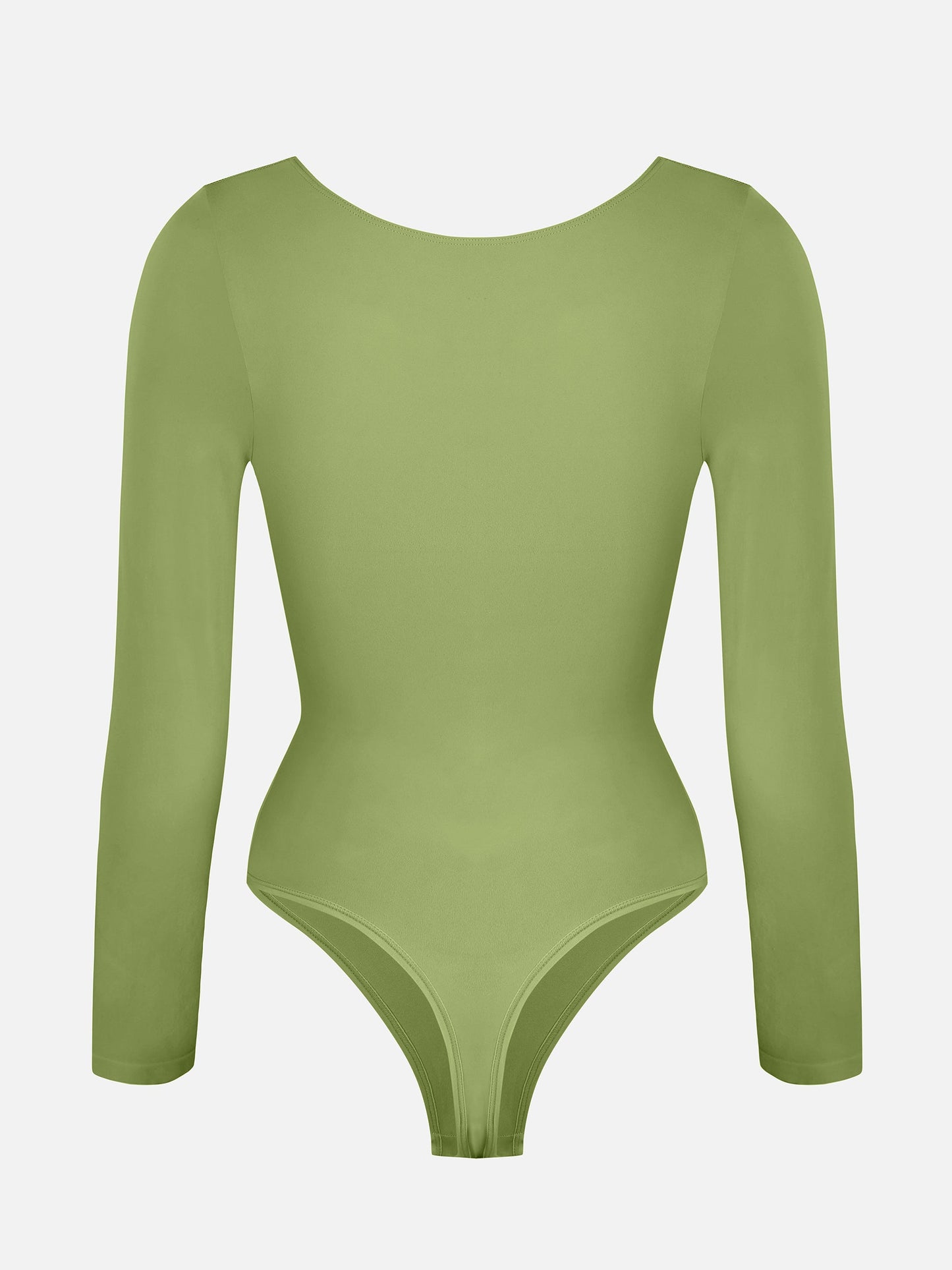 Willluxe Seamless Long Sleeve Tummy Control Thong Bodysuit