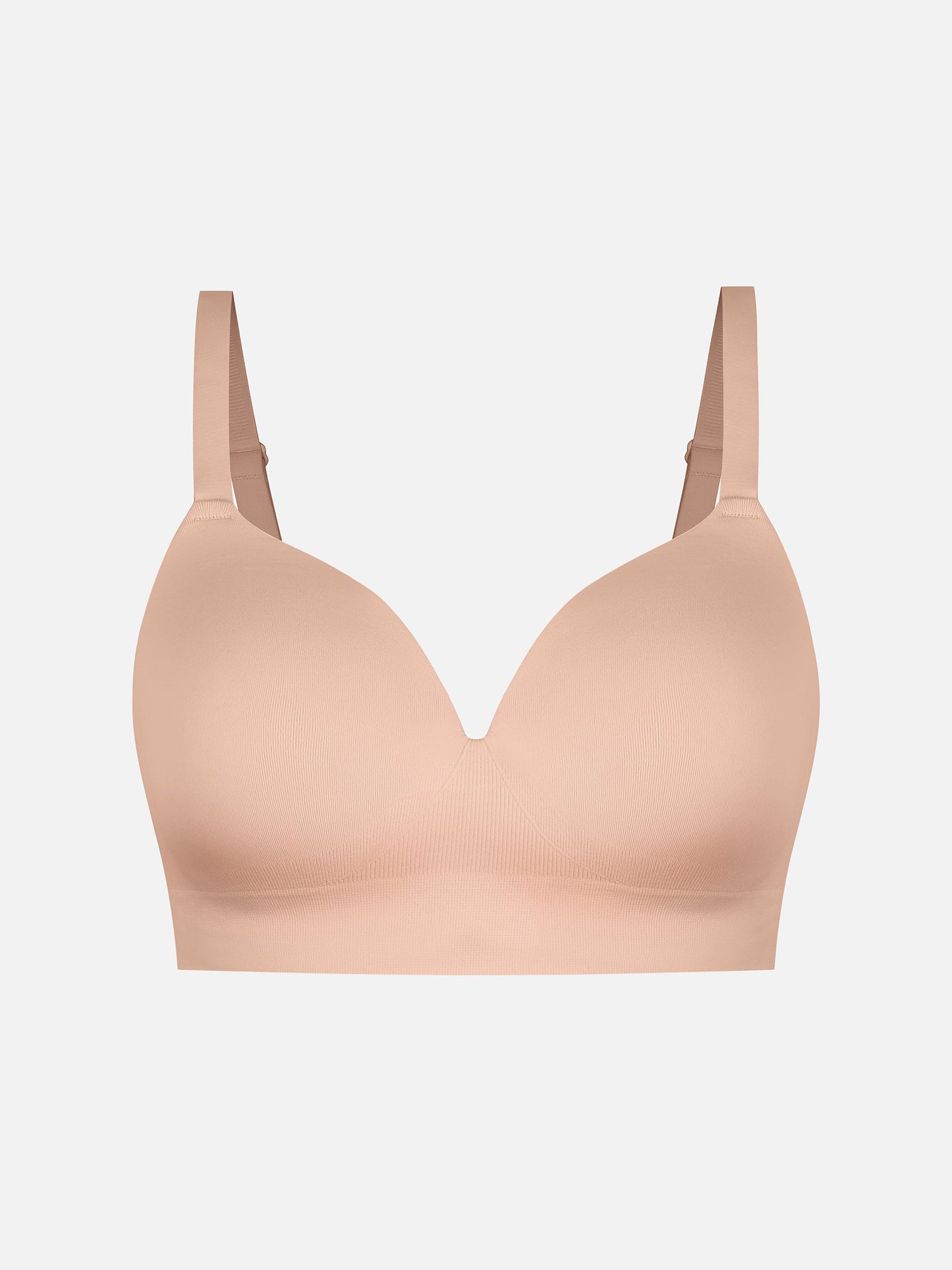 Willluxe Wire-Free Wide Straps Bra + Push-Up Seamless Bra