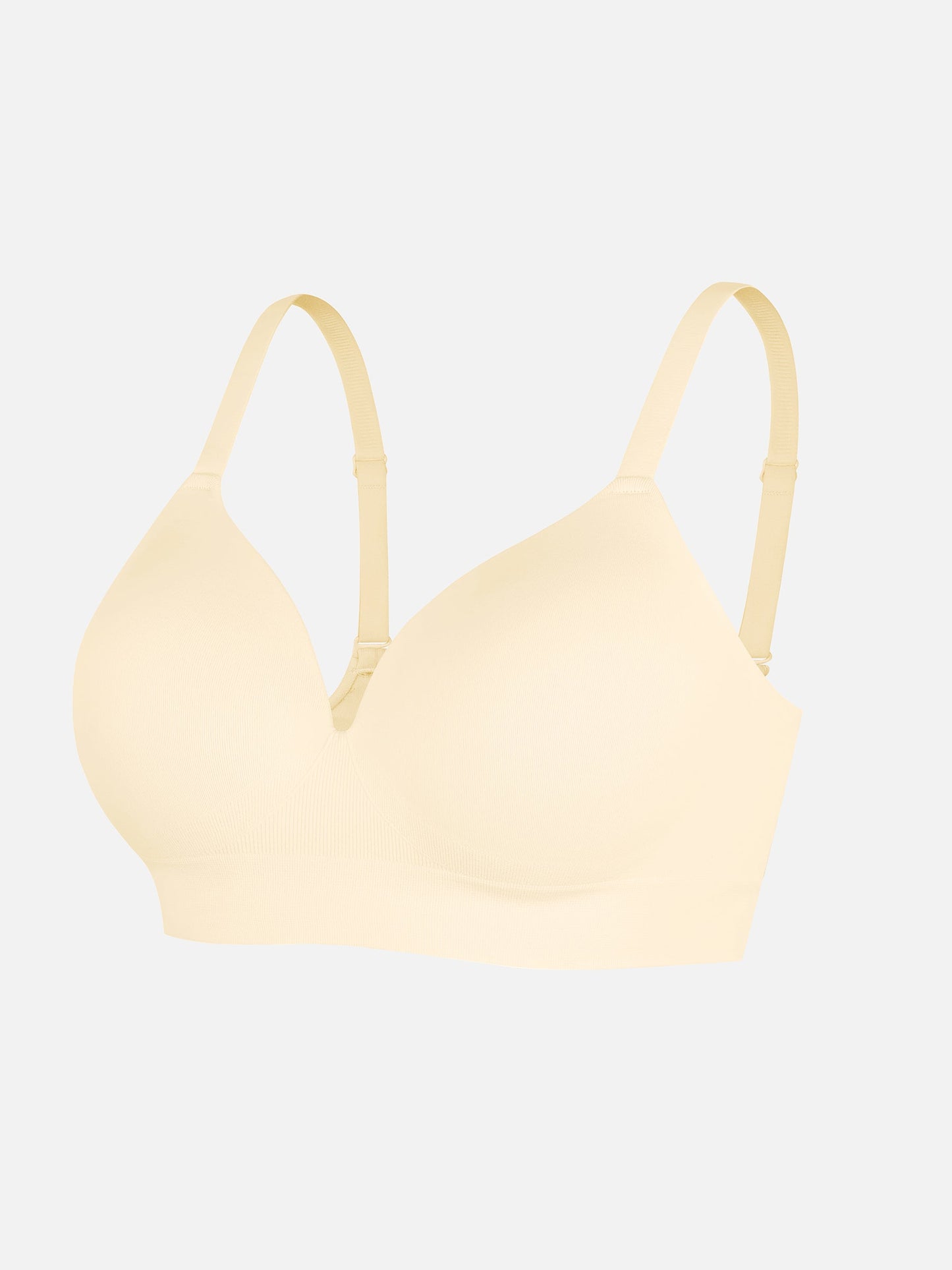 Willluxe Wire-Free Wide Straps Bra + Push-Up Seamless Bra