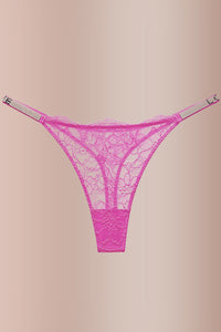Willluxe® BlossomLace – Lace Thong with Sparkling Details
