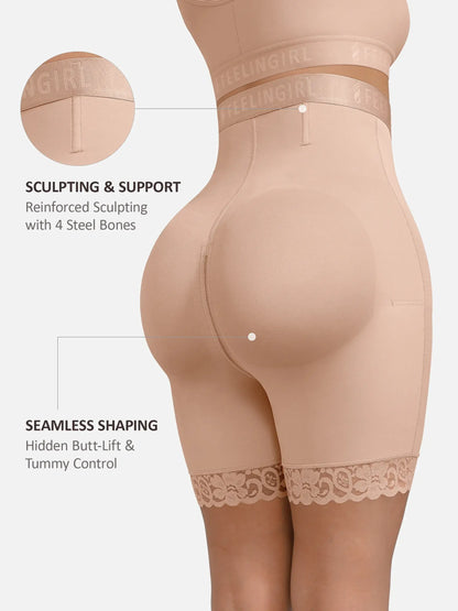 Willluxe Steel-Boned High-Waist Shaper