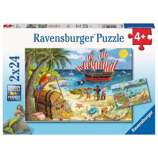 Ravensburger 2x24pc Pirates and Mermaids Puzzle