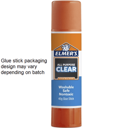 12x Elmers All Purpose School Glue Stick Clear 40G