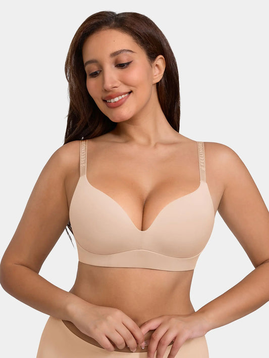 Willluxe Cloud Soft Wireless Bra Seamless Lift Support Everyday Wear