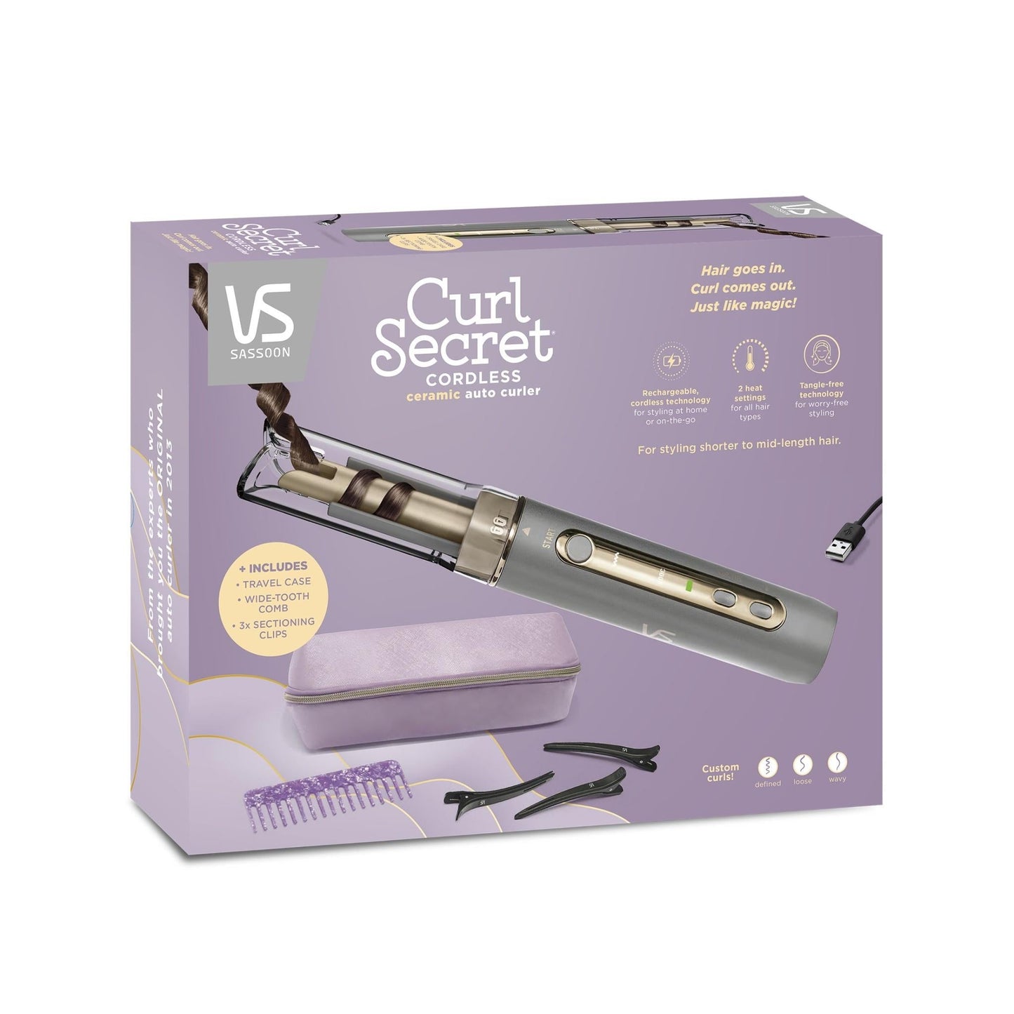 VS Sassoon Curl Secret Cordless Ceramic Auto Curler