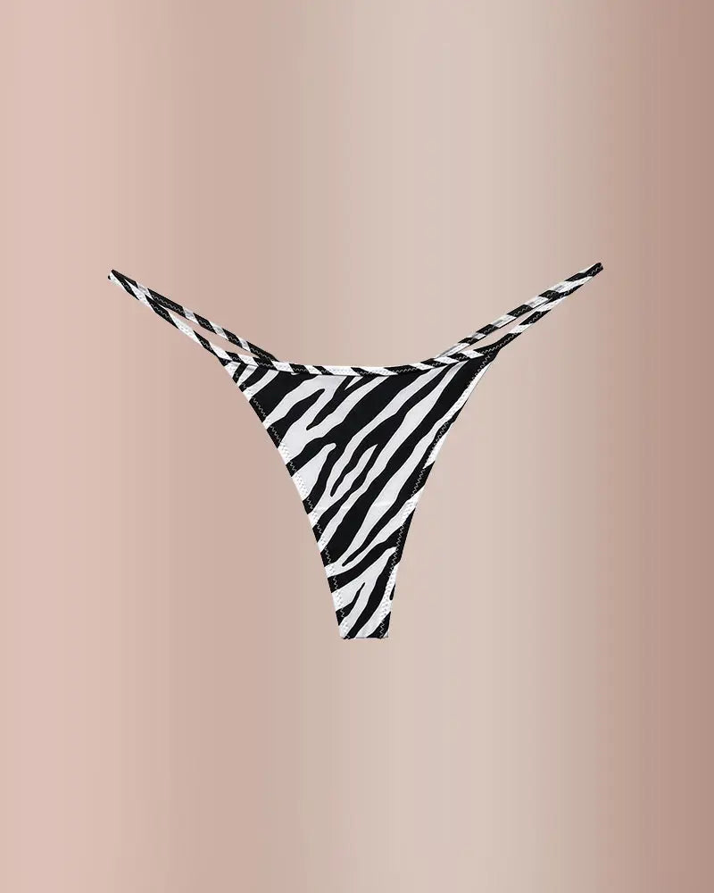 WILLLUXE® ForLove – Animal Print Thin Strap Thong