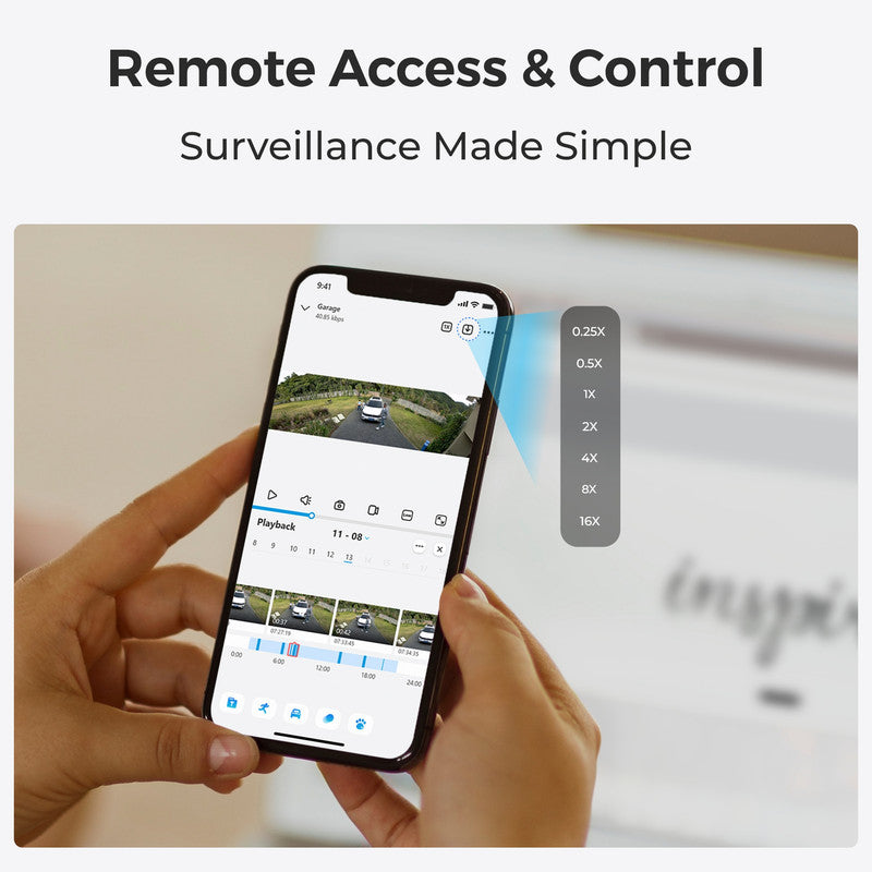 Reolink 16MP HD 180° PoE Outdoor Motion Track Security Camera - Duo Series