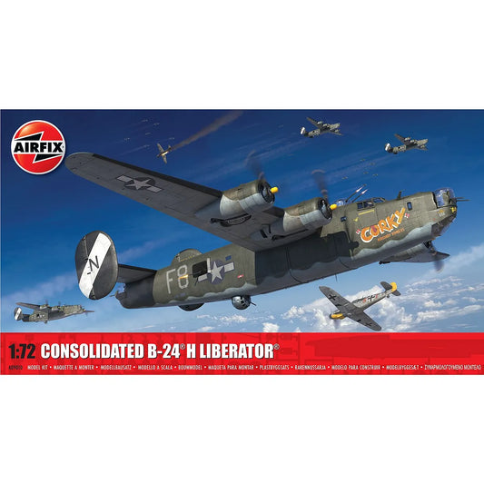 Airfix 1/72 Consolidated B-24H Liberator Bomber Scaled Plastic Model Kit