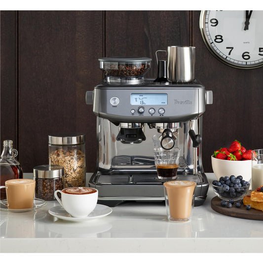 Breville the Barista Pro Coffee Machine (Smoked Hickory)