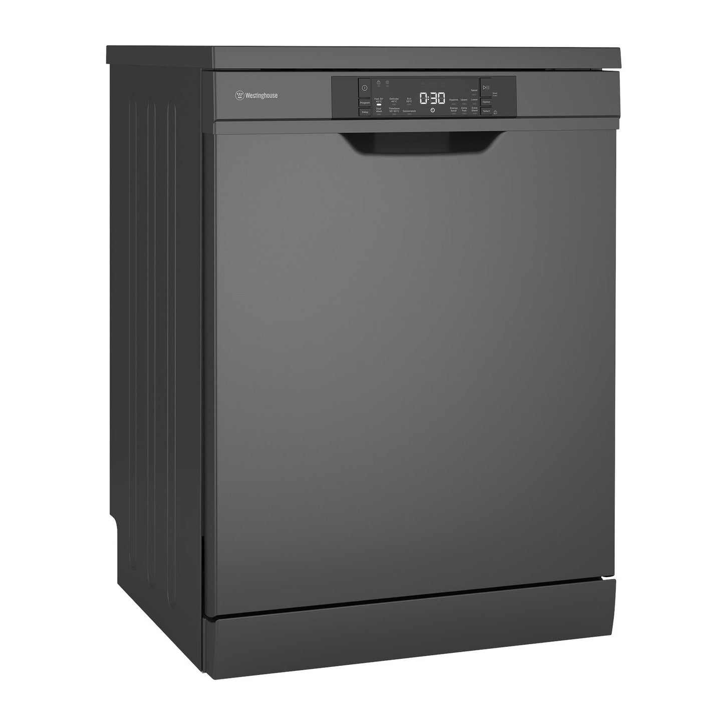 Westinghouse WSF6606KXB 15-Place Setting FreestandingAuto Door Dishwasher (Dark Stainless Steel)
