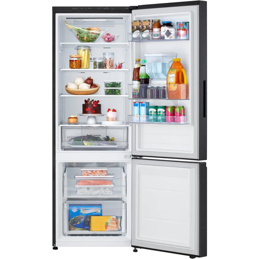 LG GB-W300MBL 332L Bottom Mount Fridge with Water Dispenser (Matte Black)