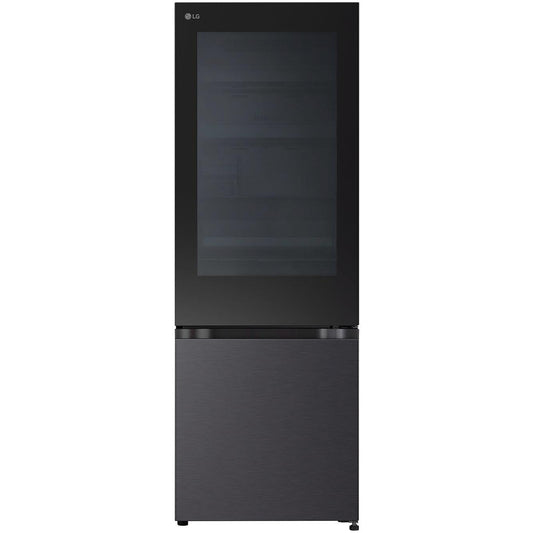LG GB-V300MBL 340L Bottom Mount Fridge with Instaview (Matte Black)